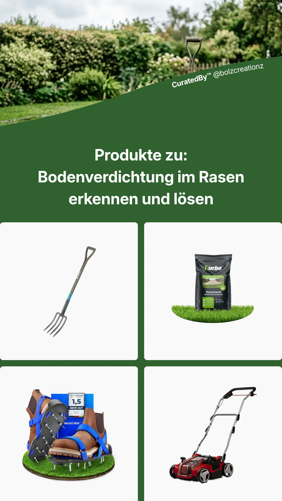 Bodenverdichtung im Rasen erkennen und lösen - empfohlene Produkte
