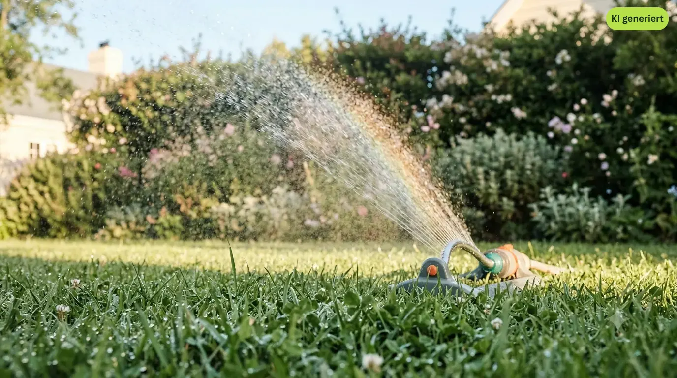 Rasen wässern: Wie, wann und warum richtig gießen (Anleitung + Wassermenge)