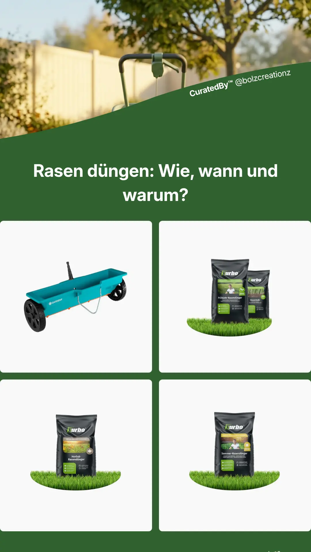 Rasen düngen: Wie, wann und warum - empfohlene Dünger-Produkte