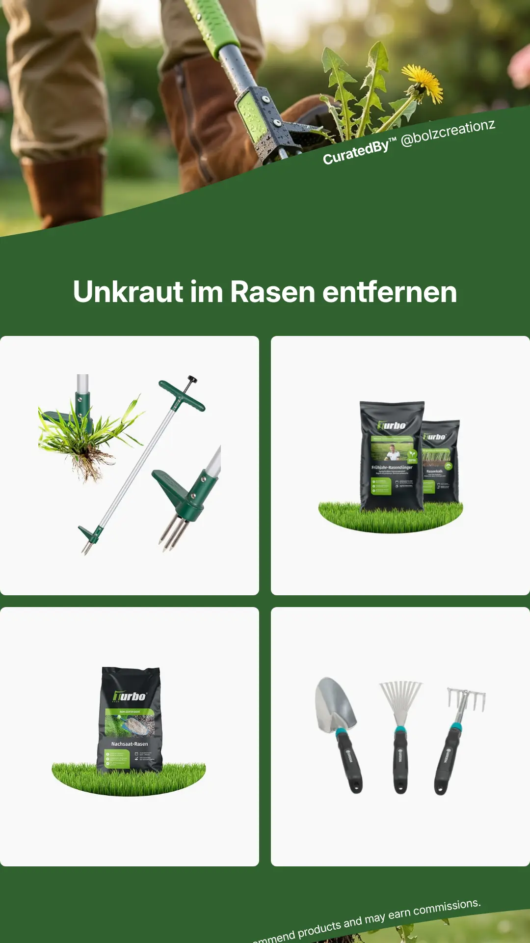 Unkraut im Rasen entfernen - empfohlene Produkte